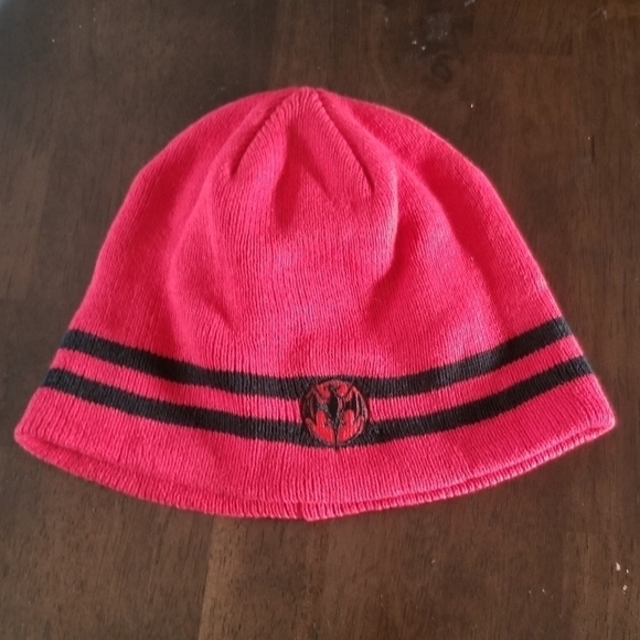 NEW Vinrage Bacardi Red Beanie Hat Adult One Size Cotton Blend - Picture 1 of 5